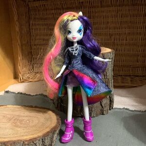 Equestria Girl  Action Figure Purple Boots and Hair Doll